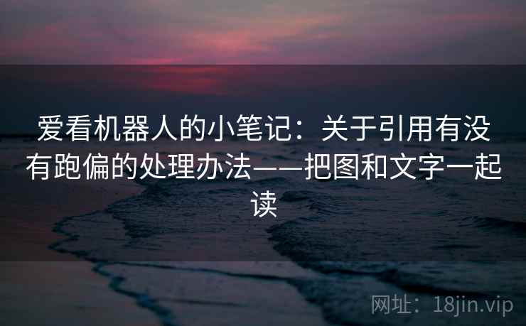 爱看机器人的小笔记：关于引用有没有跑偏的处理办法——把图和文字一起读